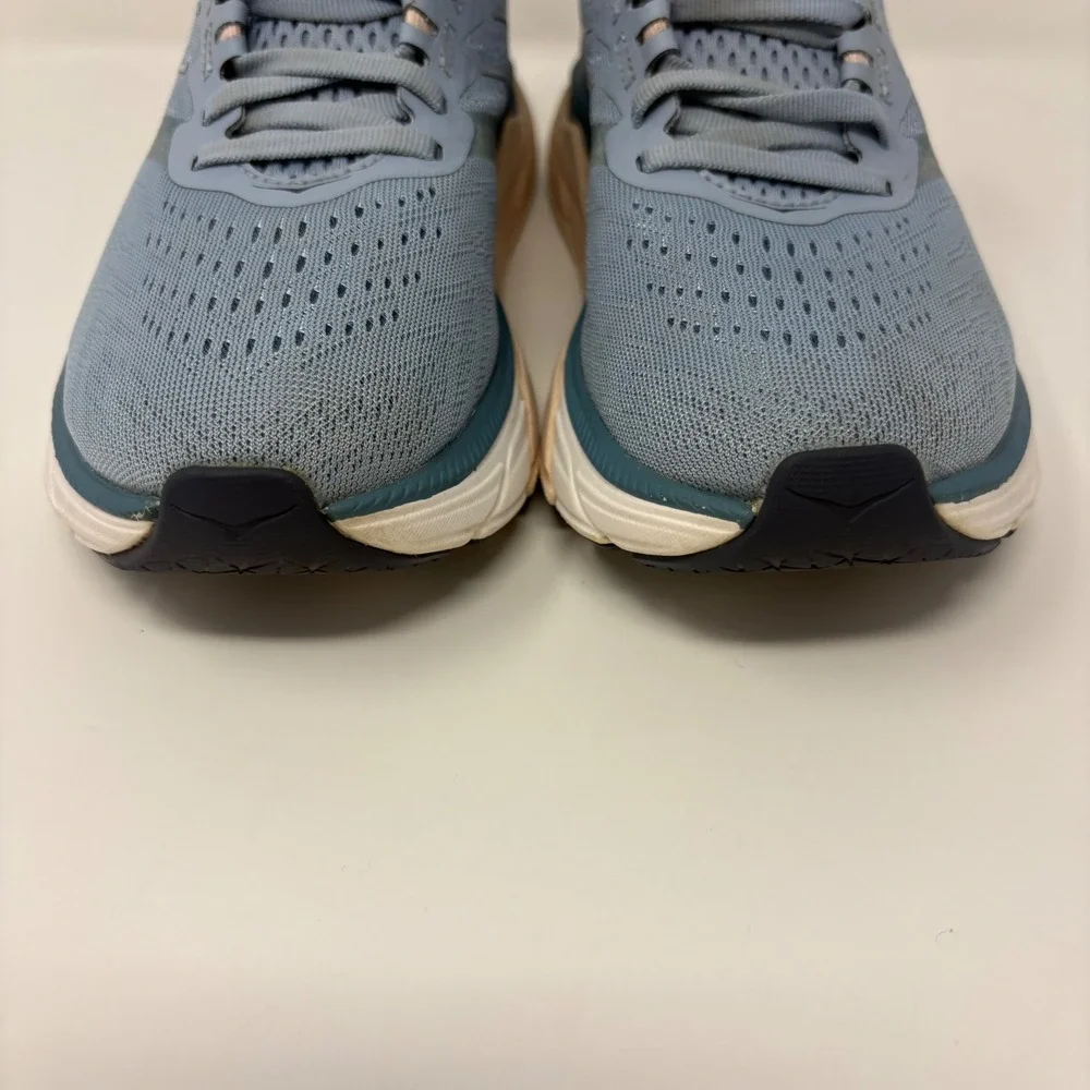 Hoka Arahi 5 Women's Size 6 Blue White Athletic Running Shoes (1115012 BFPB)